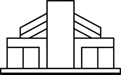 Modern Architecture Design Minimalist Building Illustration