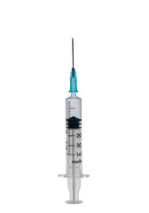 Isolated Transparent Background of a Medical Syringe Needle for Healthcare