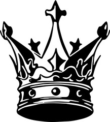 golden crown isolated on white background vector