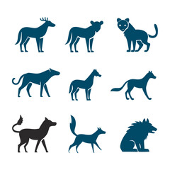 Obraz premium animal image set vector 