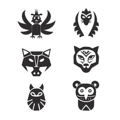 Obraz premium animal image set vector 