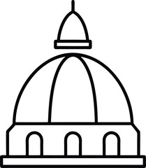 Architectural Dome Design A Classic Structure Icon