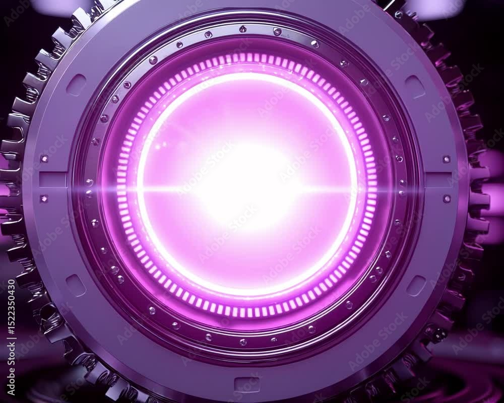 Poster abstract futuristic element with glowing light in center for technology concept