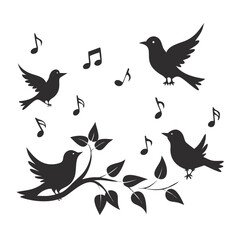 Obraz premium bird icon set 