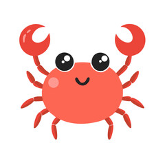 Fototapeta premium crab cartoon isolated