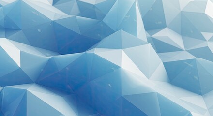 Abstract Blue Polygonal Background Texture