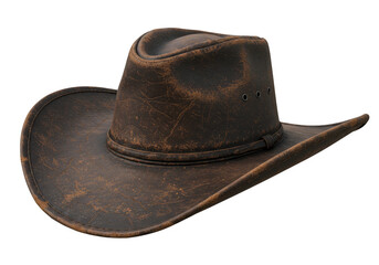 Isolated Transparent Cowboy Hat Brown Leather Western Accessory Png