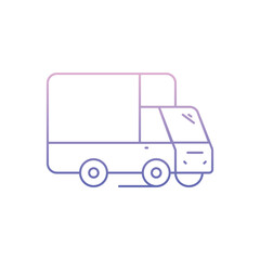 Delivery Truck Vector icon