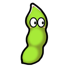 ポップでかわいい枝豆