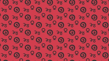 Vector seamless astrology zodiac rashi pattern 