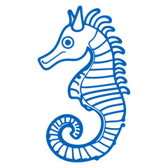 Fototapeta premium seahorse, underwater animal, vector, transparent background, creature, animal, ocean, cute, nature, wildlife, icon, underwater, marine, isolated