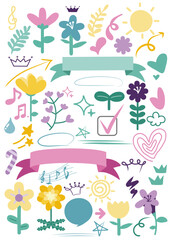 귀여운 다양한 아이템