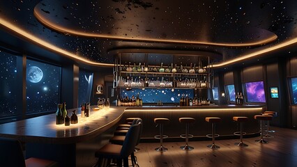 interior of a bar