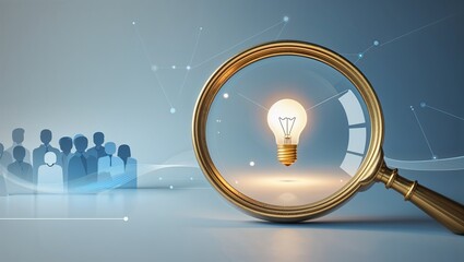 Idea search and team innovation concept