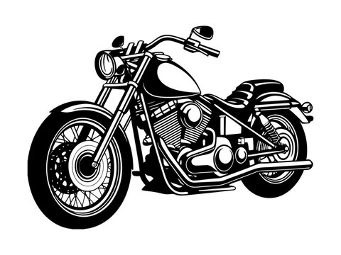 Vintage Classic Custom Motorcycle, Custom Garage