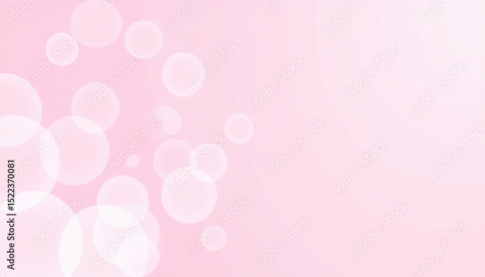 Aufkleber soft pink background with bokeh effects abstract design digital art calm environment artistic viewpo