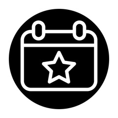 Work Anniversary Vector Glyph Icon Design