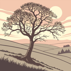 vector illustration of a tree