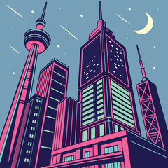 vector illustration of city skyline