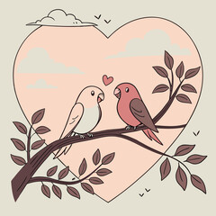 birds on branch