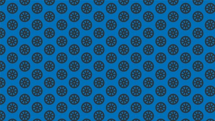 Vector seamless cart wheel pattern 