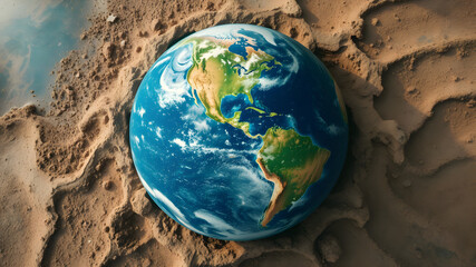 Global Eco Energy Pollution Dynamic Color Copy Text Area