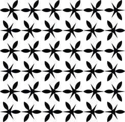 Geometric Abstract seamless floral pattern.