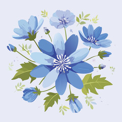 Chicory Poodle in a surreal polygonal form glowing with vivid gradients and layered shapes.