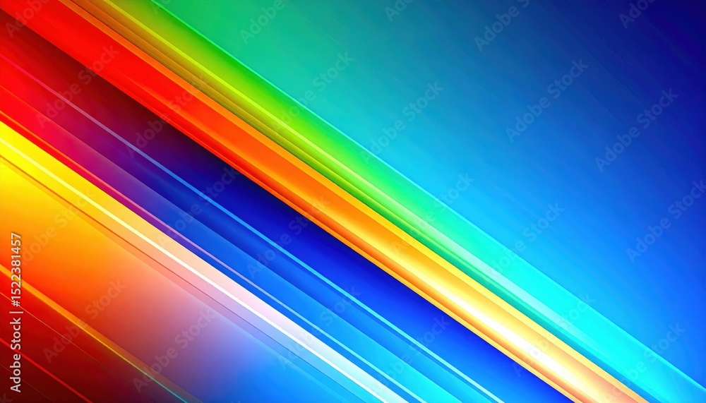 Poster dynamic colorful abstract lines digital art vibrant background gradient spectrum conceptual viewpoin