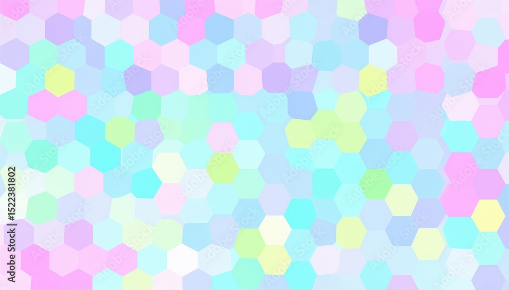 Poster colorful hexagonal pattern background abstract design digital art vibrant environment modern viewpoi