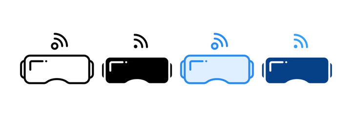 Headset Vr Icon Set Multiple Style Collection