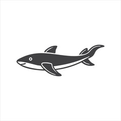 Shark Illustration A Simple, Elegant Design of a Marine Predator
