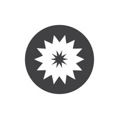 Starburst Explosion Dynamic Circular Design Element