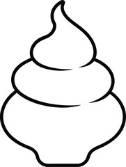 Delicious Swirl Soft Serve Ice Cream Cone A Creamy Dessert Delight