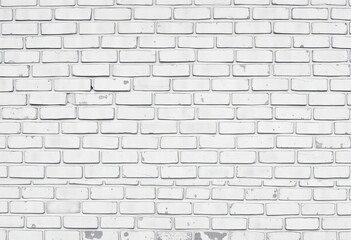 Distressed white and grey brick wall with vintage overlay pattern, pattern, building