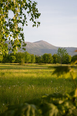 Sniezka Peak at Golden Hour - Karkonosze Landscape. Poland