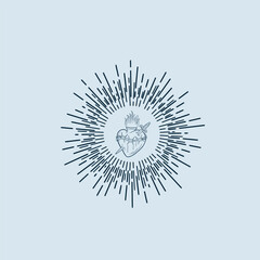 THESE HIGH QUALITY SACRED HEART JESUS VECTOR FOR USING VARIOUS TYPES OF DESIGN WORKS LIKE T-SHIRT, LOGO, TATTOO AND HOME WALL DESIGN
