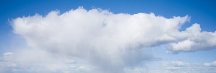 Blue Sky with Large Cumulus Cloud