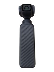 Video camera isolated on a white background. Clipping path included.