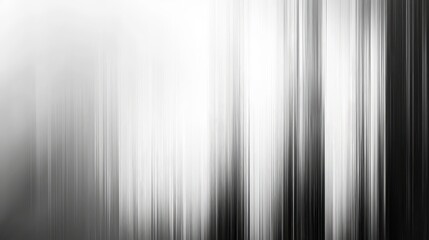Fototapeta premium Abstract monochrome background with vertical white lines, soft blur effect, and light gray gradient texture