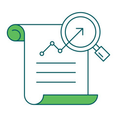 Progress Report icon for business intelligence and analytics dashboards, ideal for data visualization, KPI tracking, and performance monitoring interfaces.