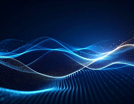 Abstract digital wave pattern