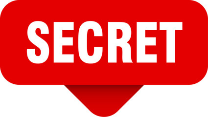 secret sticker. secret sign on transparent background