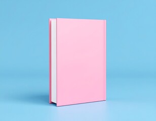 Pink book on a blue background (2)