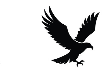 Obraz premium Eagle silhouette, Animal silhouette, Animal eagle