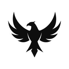 Fototapeta premium Eagle silhouette, Animal silhouette, Animal eagle