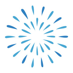 Firework Burst Illustration – Single Shot