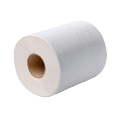 Fototapeta premium White paper towel roll isolated soft textured clean absorbent