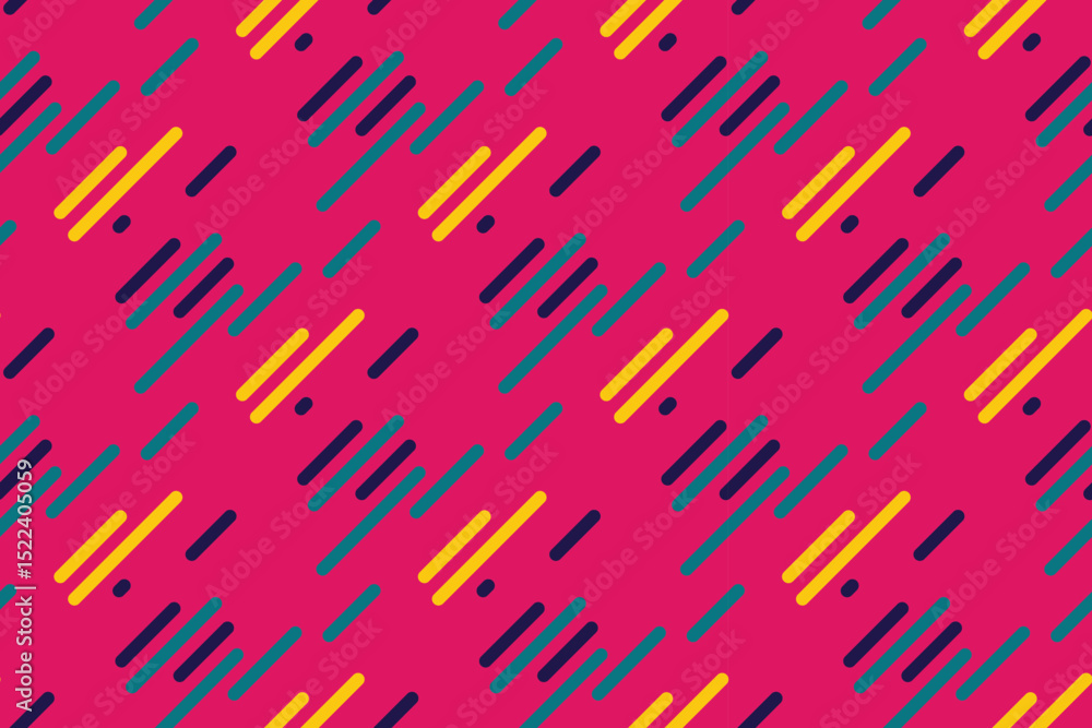 Poster vibrant abstract geometric pattern with diagonal lines in bold colors. ideal for backgrounds, textil