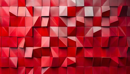 Abstract geometric pattern of red squares.